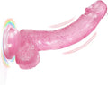 Realistic Dildos Adult Sex Toys - 7.9” Strapless Strap-On G Spot Dildos with Strong Suction Cup