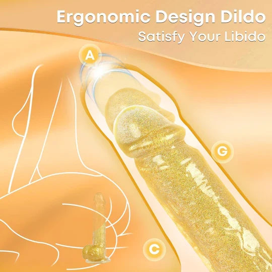 Realistic Dildos Adult Sex Toys - 7.9” Strapless Strap-On G Spot Dildos
