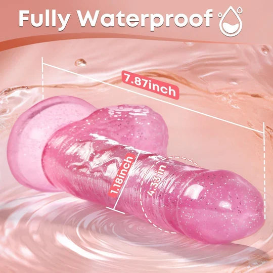 Realistic Dildos Adult Sex Toys - 7.9” Strapless Strap-On G Spot Dildos with Strong Suction Cup