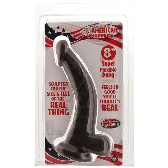 a Real Skin Whoppers 8 Inch Dildo in Brown