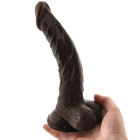 a Real Skin Whoppers 8 Inch Dildo in Brown