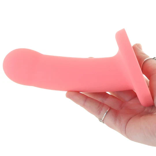 Nyx 7 Inch Silicone Dildo in Coral
