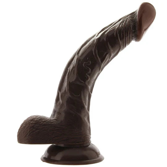 a Real Skin Whoppers 8 Inch Dildo in Brown